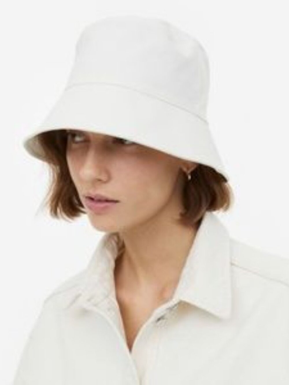 H&M White Bucket Hat - NWOT